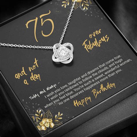 luxury gift ideas for 75th birthday female